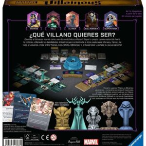 reverso de caja de marvel villainous en español