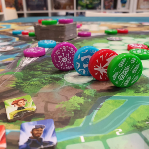 Neotopia juego de mesa en español Mebo Games componentes