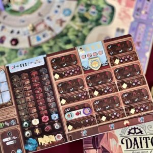 Daitoshi juego de mesa en español Devir componentes