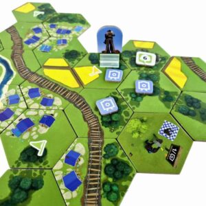 Dorfromantik the duel juego de mesa en inglés Pegasus componentes