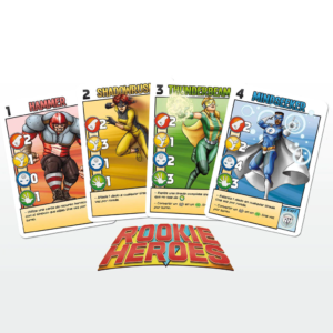 Rookie heroes juego de mesa en español Primigenio componentes