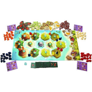 Catán junior juego de mesa en español Devir componentes
