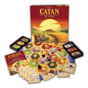 Catán juego de mesa en español Devir componentes