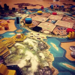 Cooper Island juego de mesa en ingles Capstone componentes