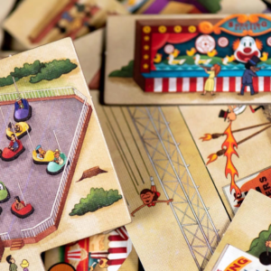 La gran Feria juego de mesa en español Maldito Games componentes