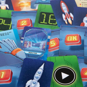 novatos en el espacio juego de mesa en español Devir componentes