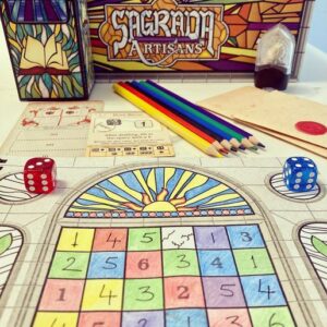 Sagrada artesanos juego de mesa en español Devir componentes