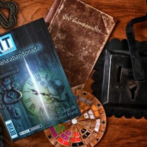 EXIT 01 – La Cabaña Abandonada juego de mesa en español Devir componentes