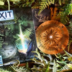Exit: La Isla Olvidada juego de mesa en español Devir componentes