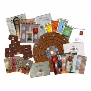 Exit: La desaparición de Sherlock Holmes juego de mesa en español Devir componentes
