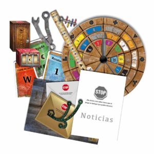 Exit: El retorno de la cabaña abandonada juego de mesa en español Devir componentes