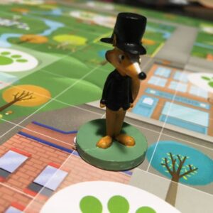 Outfoxed juego de mesa en ingles Gamewright componentes
