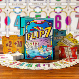 Flip 7 juego de mesa en Ingles USAPOLY componentes