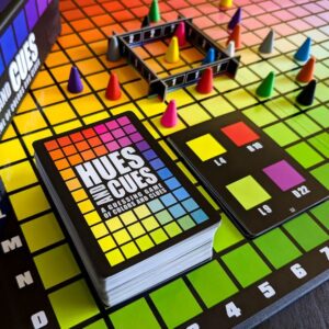 Hues and Cues juego de mesa en Ingles USAPOLY componentes