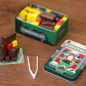 Tinderblox juego de mesa en inglés Suffle Games componentes