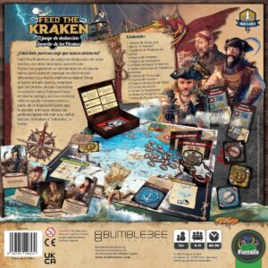 Feed the Kraken juego de mesa en español Bumble3ee componentes