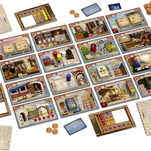Tablero y modo de juego del juego de mesa Istanbul Big Box en inglés por la editorial Pegasus Games