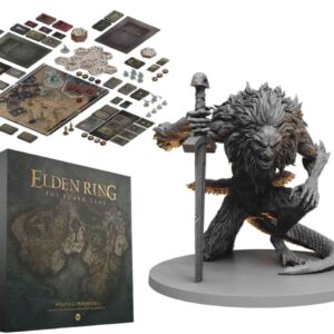 Componentes y tablero del juego de mesa Elden Ring: Weeping Peninsula en Inglés por la editorial Steamforged Games