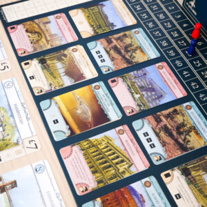 Componentes y tablero del juego de mesa London en Español por la editorial Maldito Games