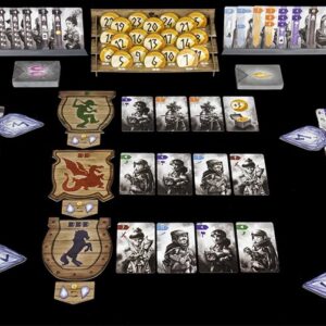 Tablero y componentes del juego de mesa Nidavellir en Español por la editorial Maldito Games