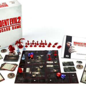 Figuras, cartas y componentes del juego de mesa Resident Evil 2: The Board Game en Inglés por la editorial Steamforged Games