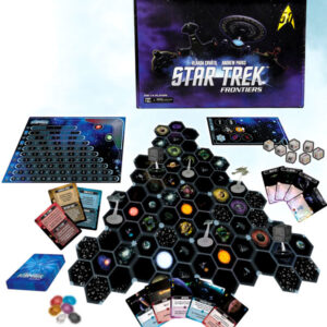 Cartas y componentes del juego de mesa Star Trek Frontiers en Inglés por la editorial Wizkids