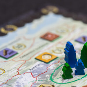 Componentes del juego de mesa Trajano en Español por la editorial Maldito Games
