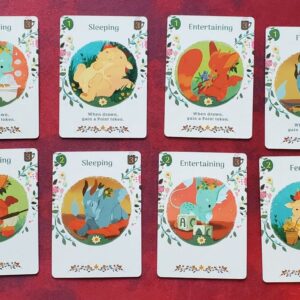Componentes del juego de mesa Autumn Harvest: A Tea Dragon Society Card Game en Inglés por la editorial Renegade Games