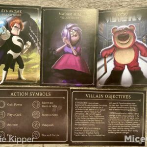 Componentes del juego de mesa Disney Villainous: Bigger & Badder en Español por la editorial Ravensburger