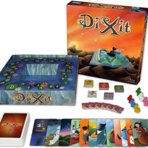 Cartas y componentes del juego de mesa Dixit en Español por la editorial Dixit