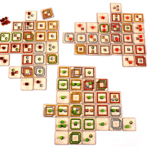 Componentes del juego de mesa Framework en Inglés por la editorial Pegasus Spiele