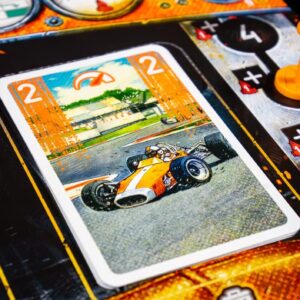 Cartas y arte del juego de mesa Heat Lluvia Torrencial en Español por la editorial Asmodee