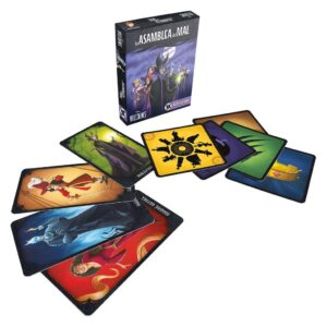 Componentes y cartas del juego de mesa La Asamblea del Mal en Español por la editorial Asmodee
