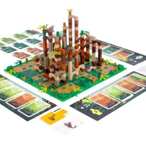 Cartas y componentes del juego de mesa Monkey Palace en Español por la editorial Asmodee