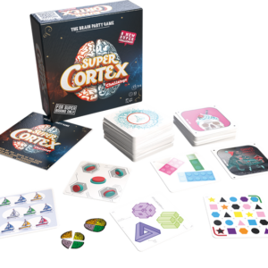 Cartas y Componentes del juego de mesa Super Cortex Challenge en Español por la editorial Asmodee