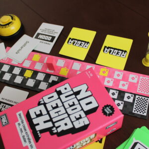 Componentes del juego de mesa No Puedes Decir Eh en Español por la editorial Extended Play
