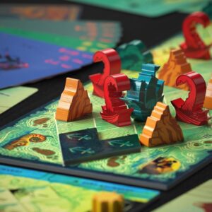 Componentes y arte del juego de mesa Sail en Español por la editorial Devir