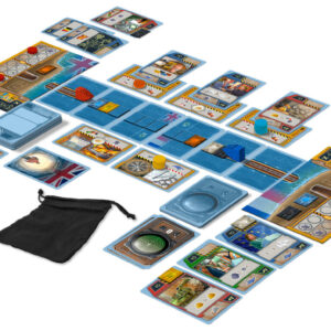 Componentes del juego de mesa 1987 Channel Tunnel por la editorial Looping Games