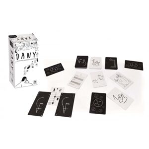 Componentes del juego de mesa Dany el juego de bazas en español por la editorial Mercurio