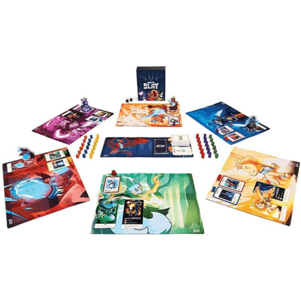 Componentes del juego de mesa Here to Slay en español por la editorial Asmodee