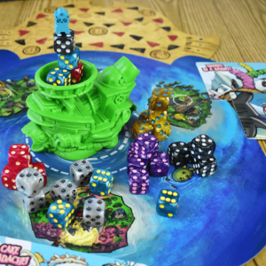 Componentes del juego de mesa Party Panda Pirates en español por la editorial Detestable Games